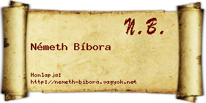 Németh Bíbora névjegykártya